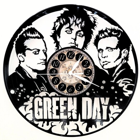 Handmade Other - GREEN DAY greenday vinyl record clock